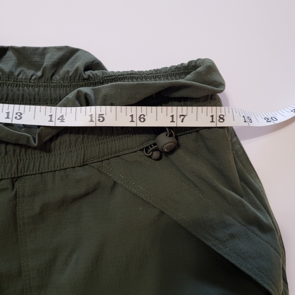 Athleta Trekkie High Rise Parachute Pant Aspen Olive Green Street wear XL tall - Picture 8 of 13
